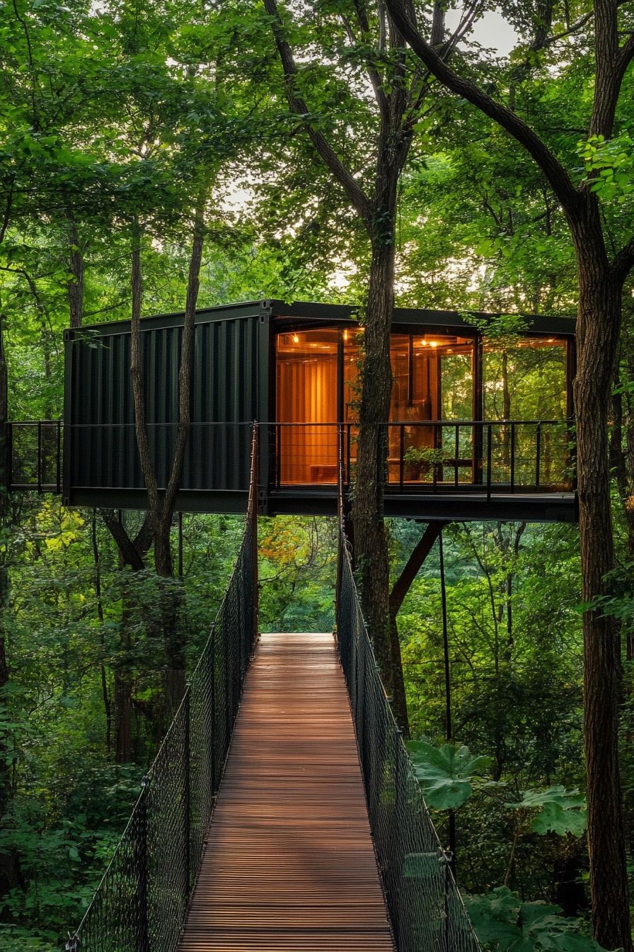 Suspended Bridge Container Cabins - photo 3
