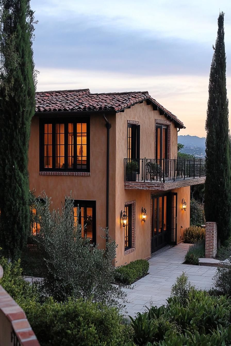 Facade Mixing Brick and Stucco - photo 3