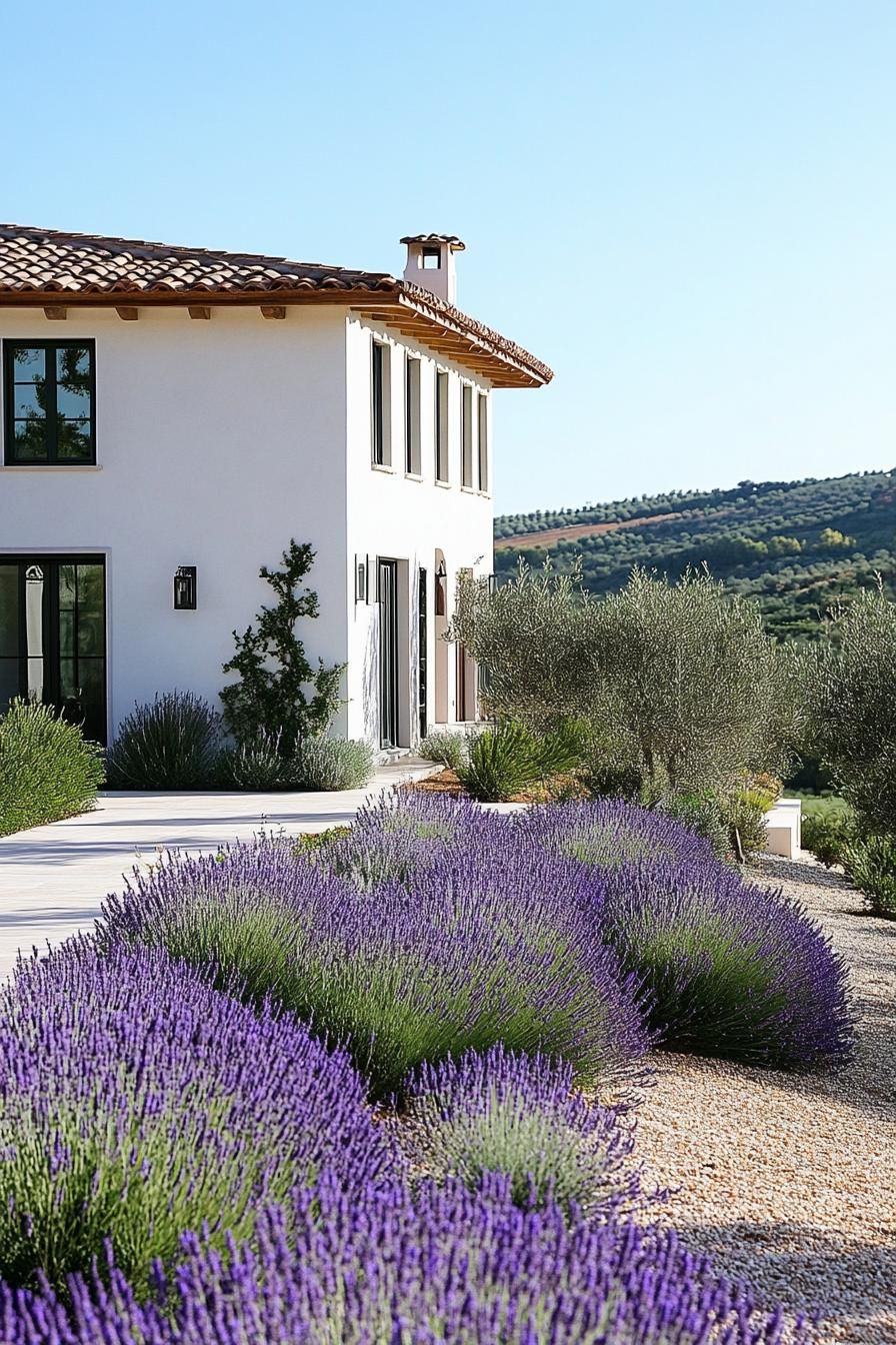 Fragrant Olive Trees and Lavender Bushes