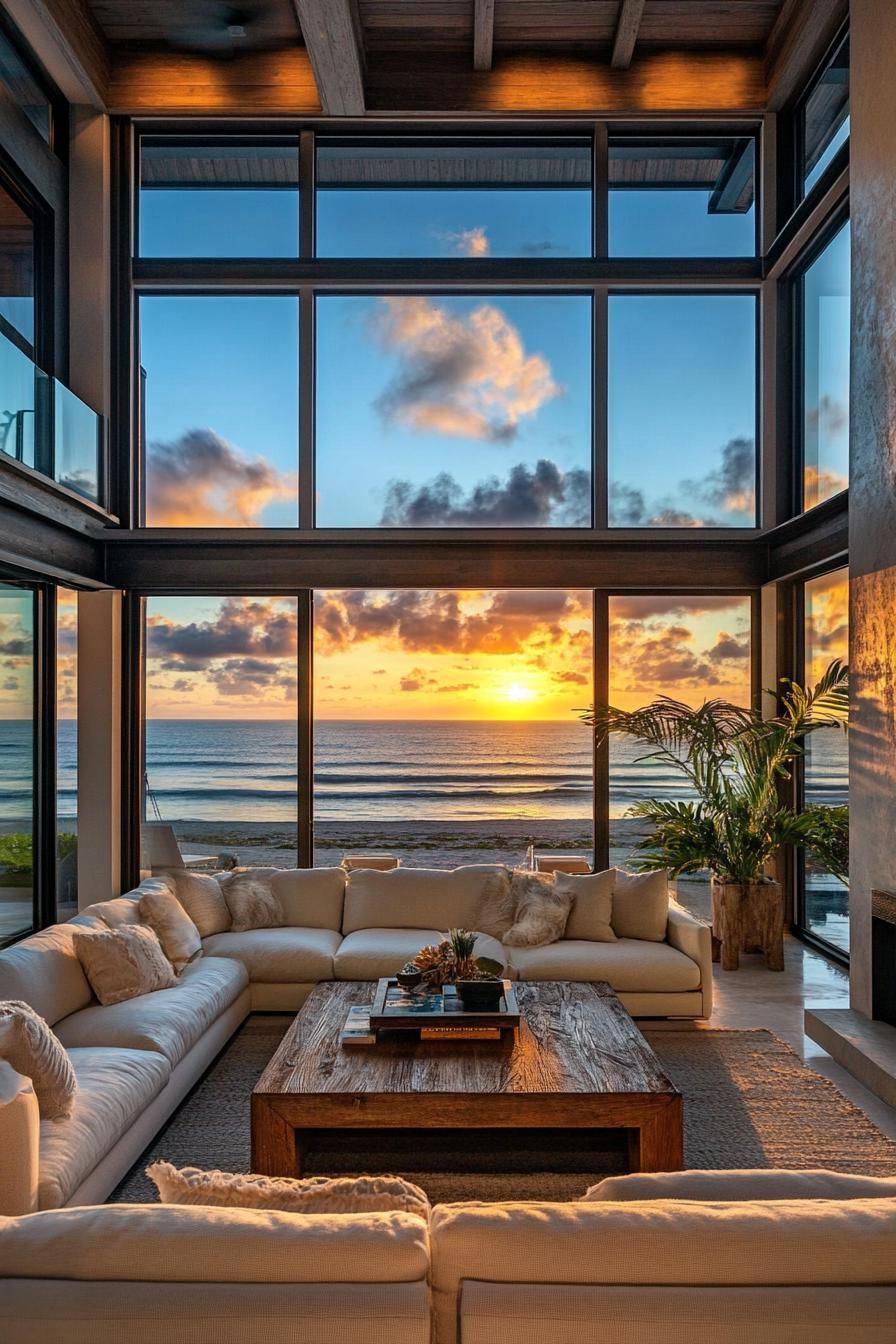 Sunset Views in Glass and Timber