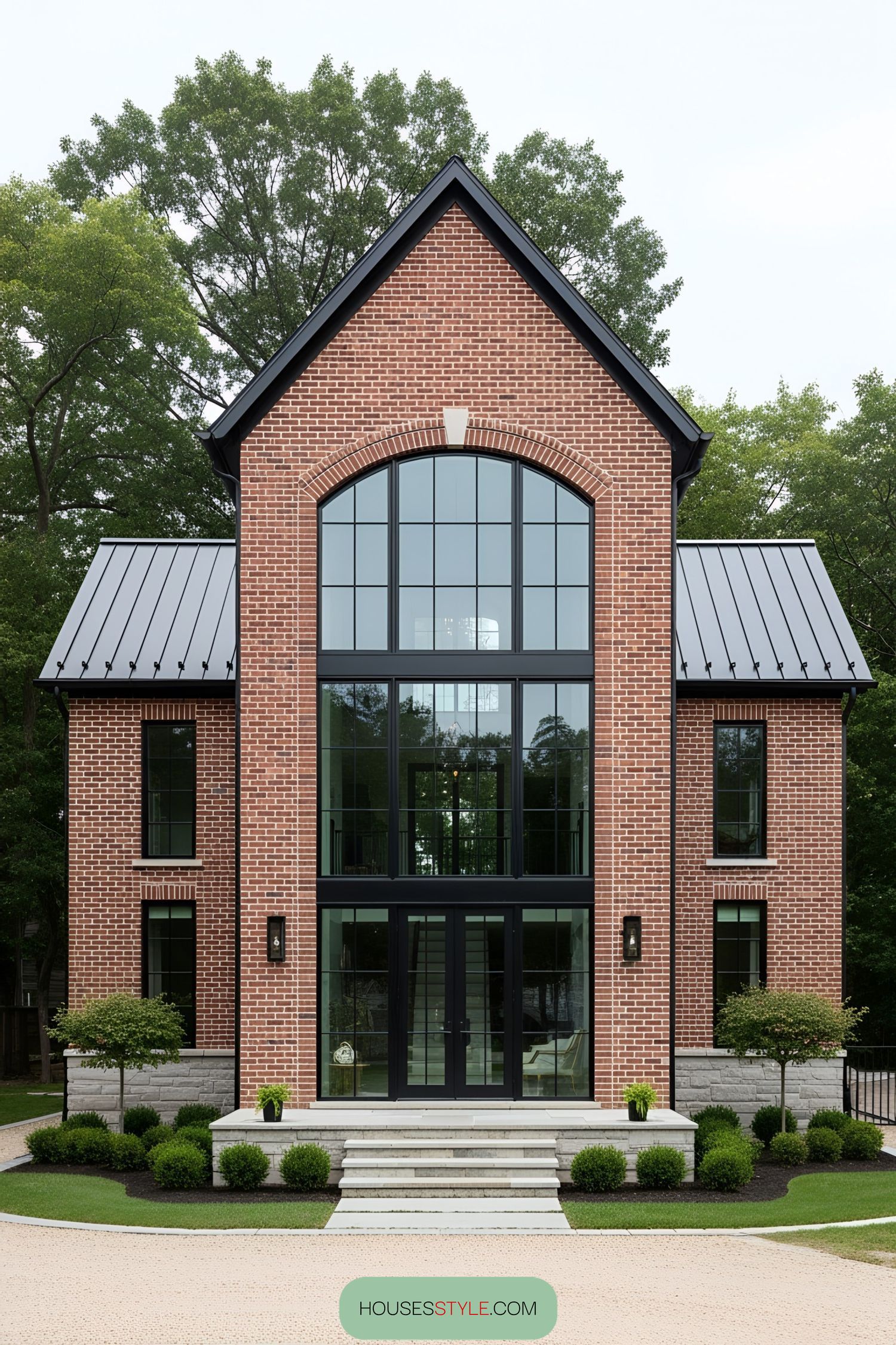 11. A Brick Home With Bold Presence