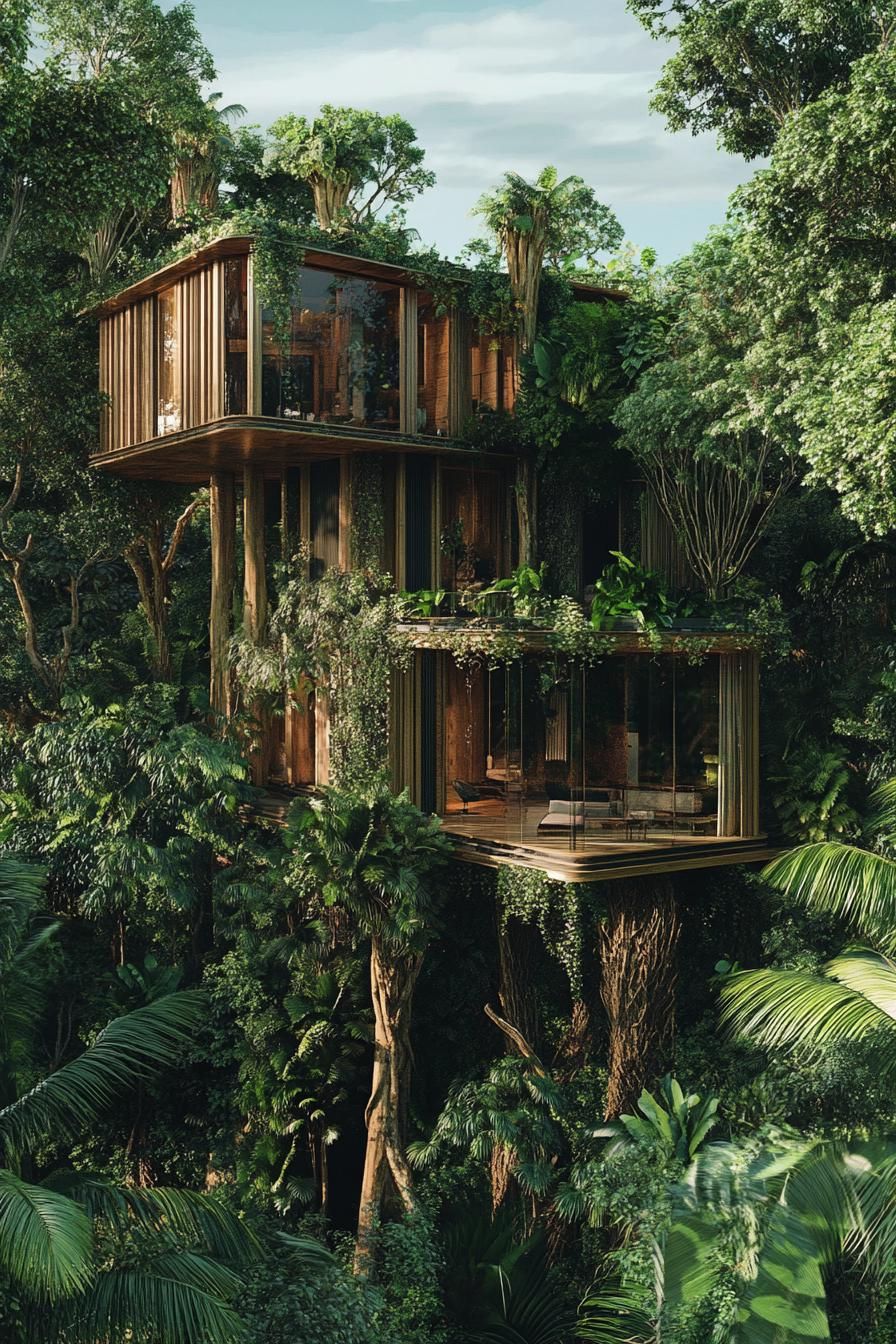 Treehouse Estate Built in a Tropical Forest - photo 3