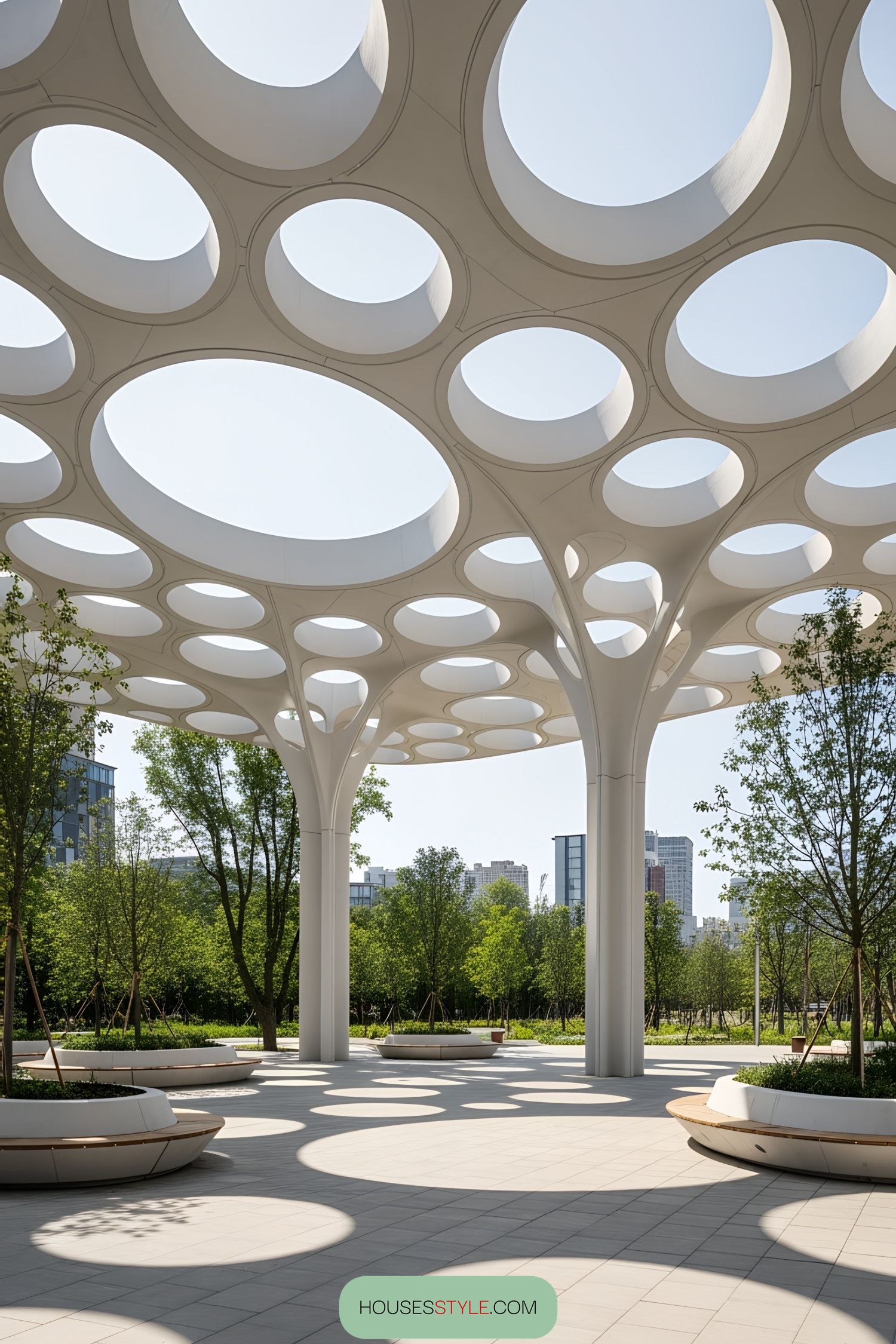 Sunlit Canopy Spins in Circular Motion