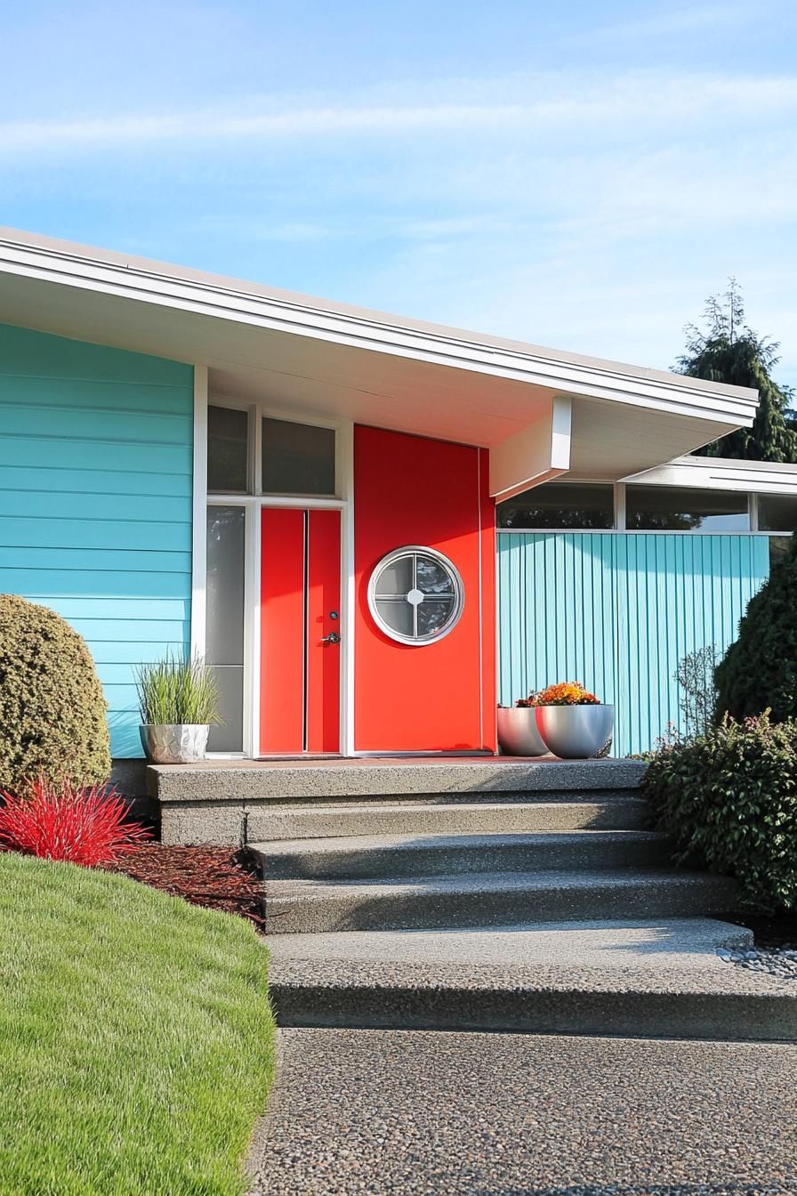 Bright Red and Aqua with Chrome Details - photo 4