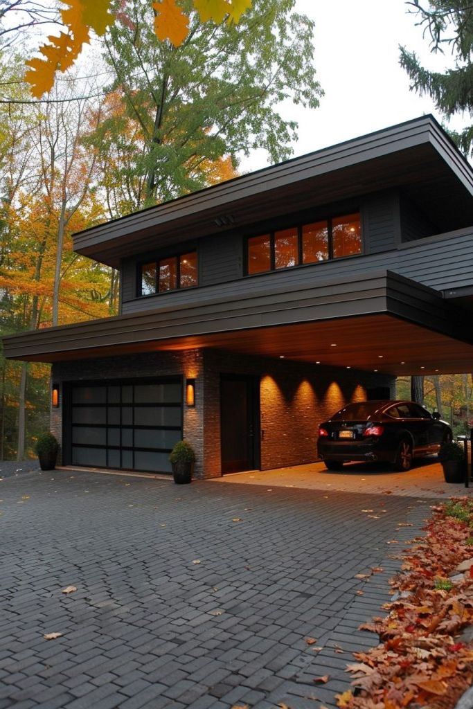 Attached Carport and Garage