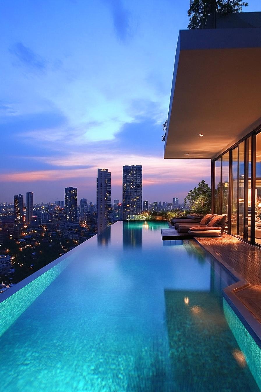 City Skyline Views From an Infinity Edge Pool - photo 2