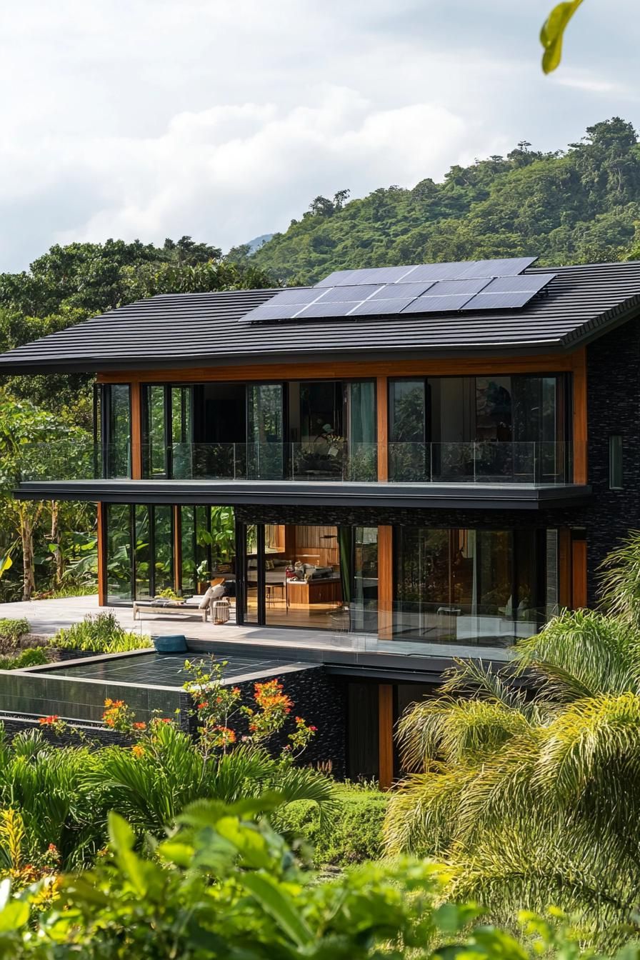 Black Shingles Paired With Black Solar Panels - photo 3