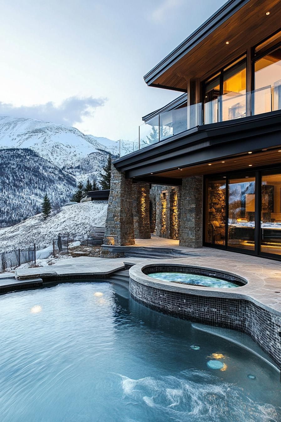 Multi-Level Pool With a Built-In Hot Tub - photo 3