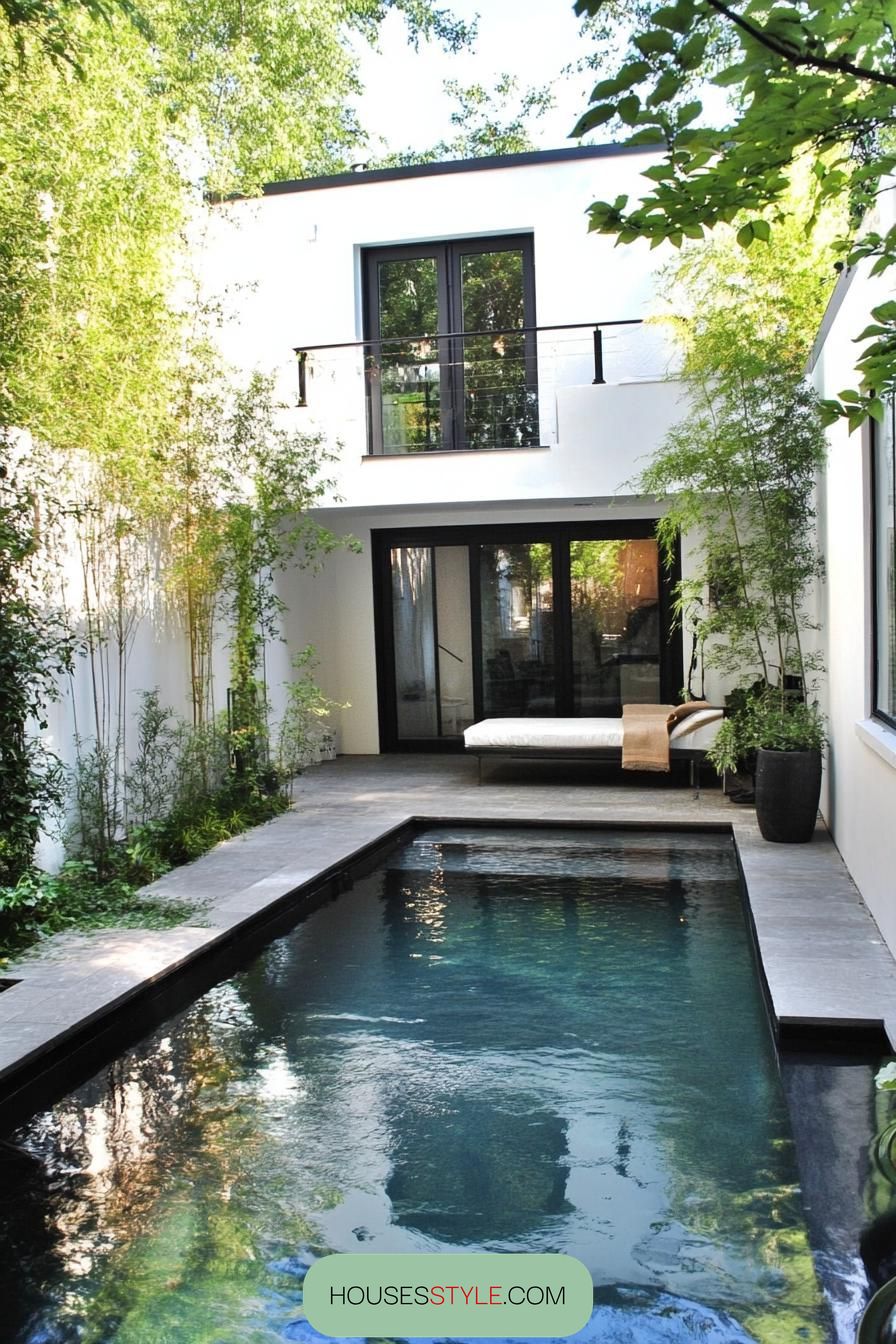 Plunge Pool in a Courtyard
