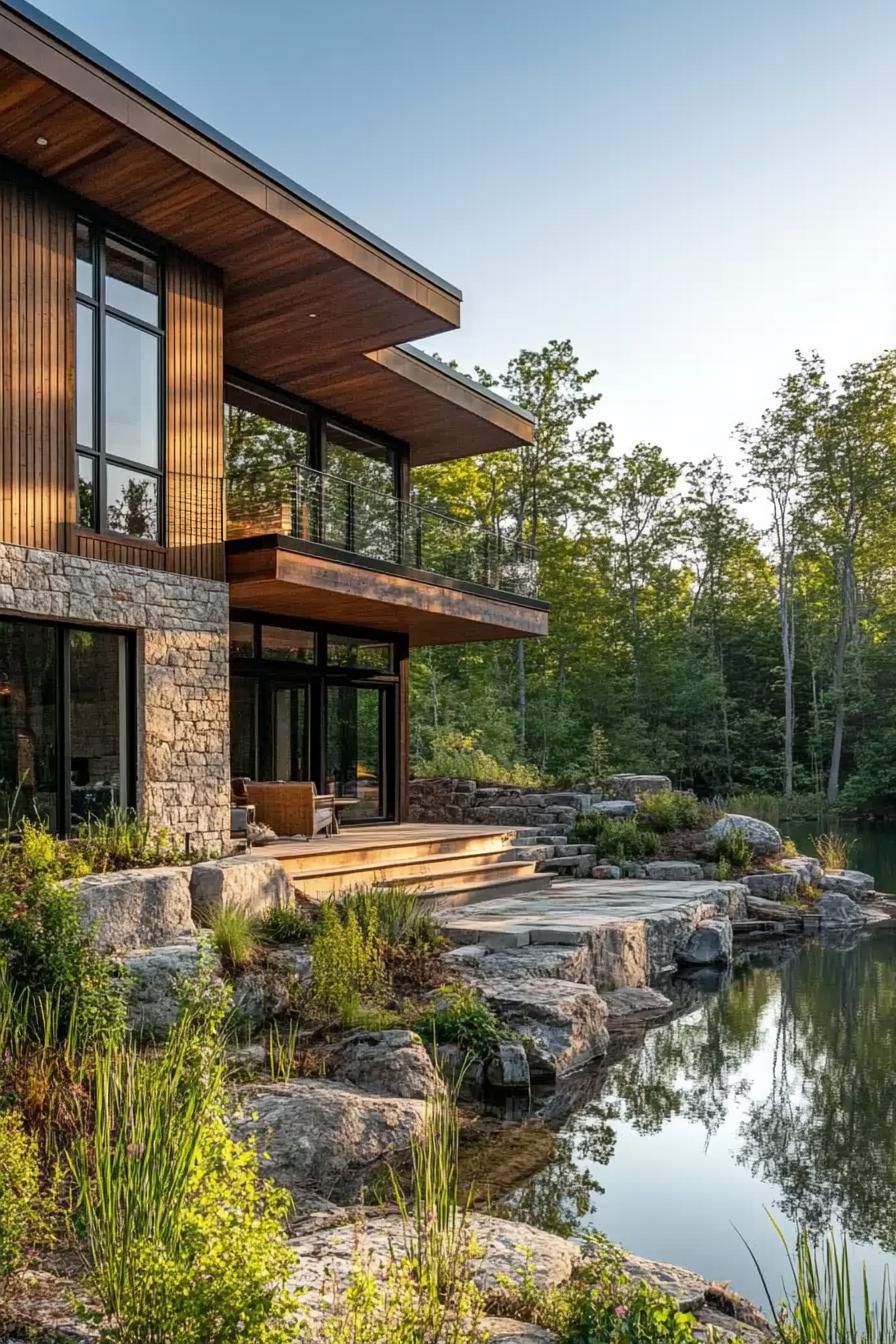Rustic Stone and Timber Combination - photo 2