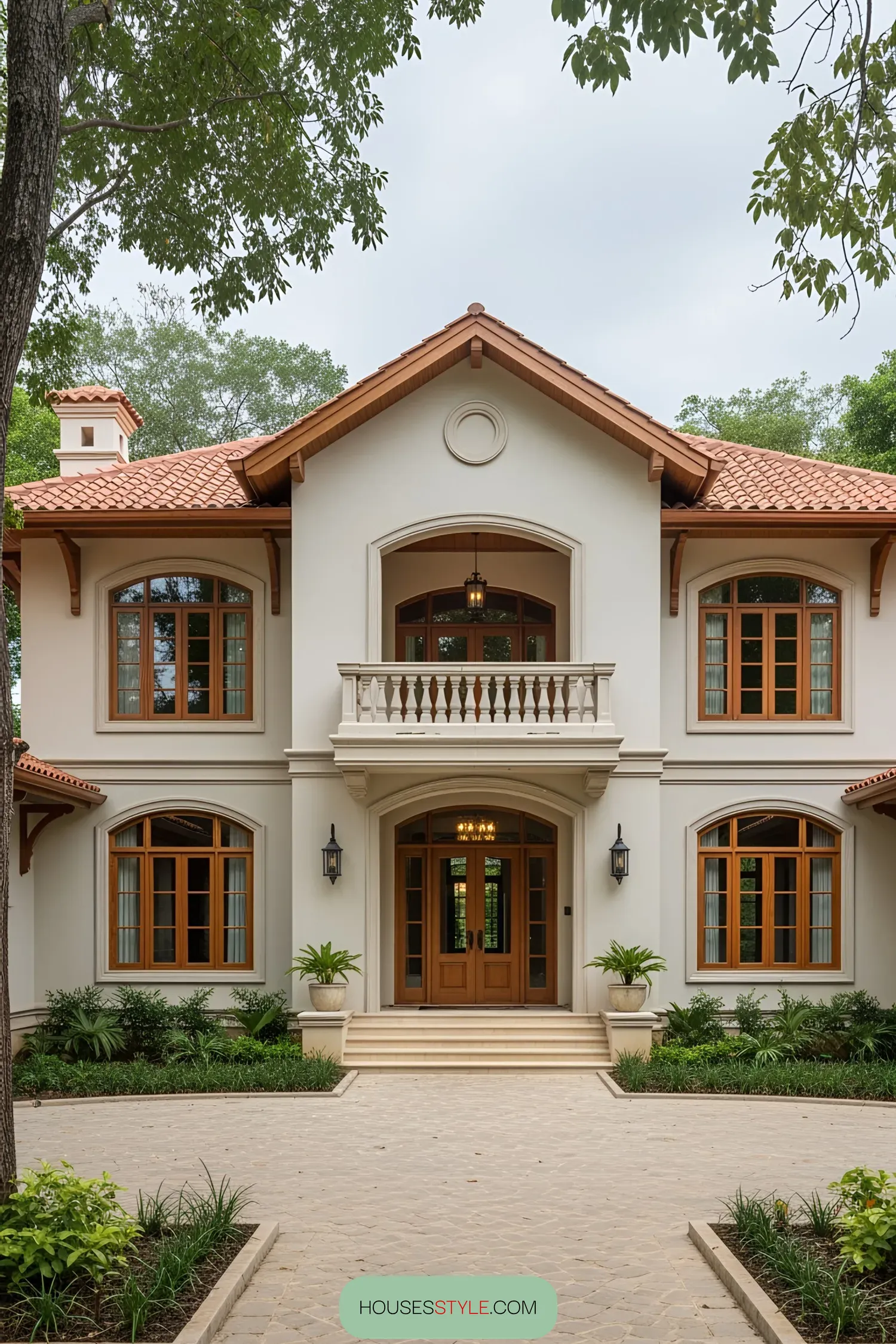 A Colonial Home Nestled in the Treetops