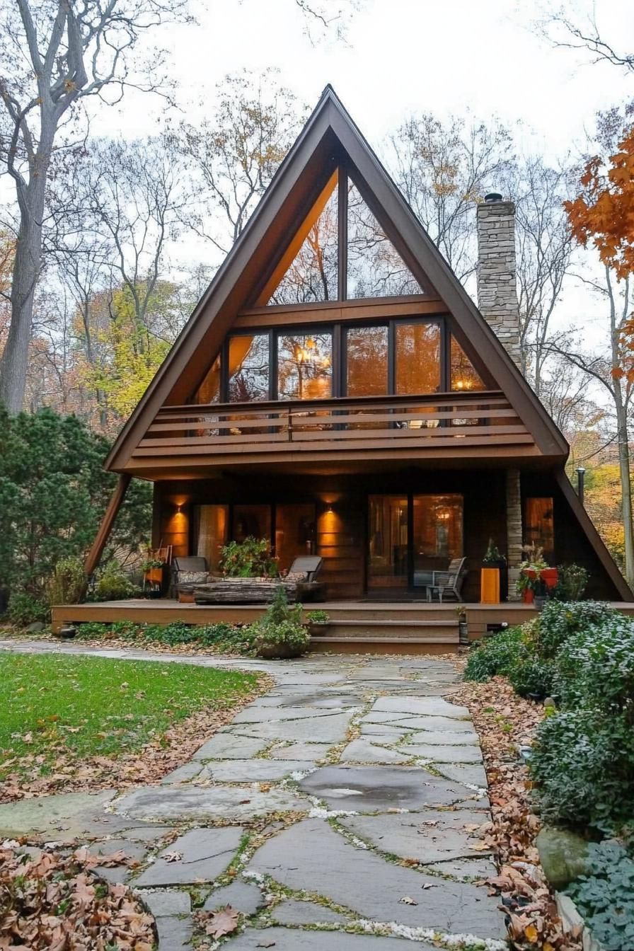 Luxe A-Frame Oasis With Forest Views