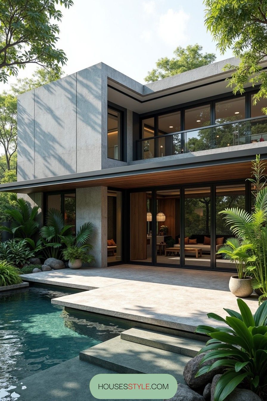 A Concrete Cube with Jungle Character