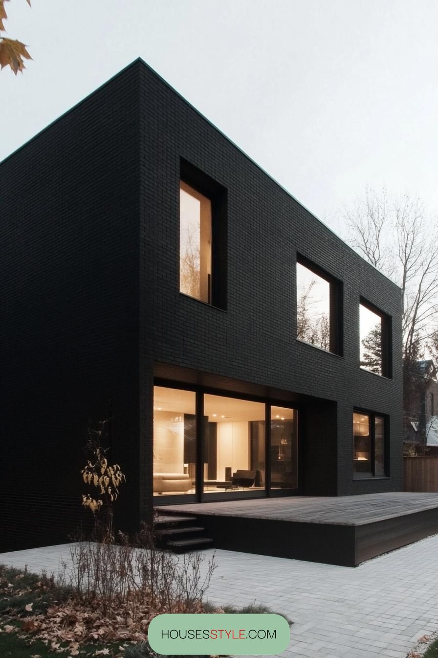 Jet-Black Brick With Crisp White Interiors - photo 2
