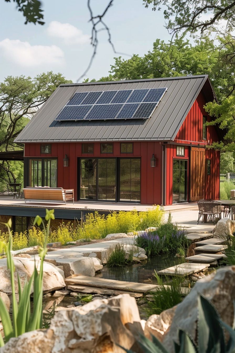 Roofs Topped With Solar Panels