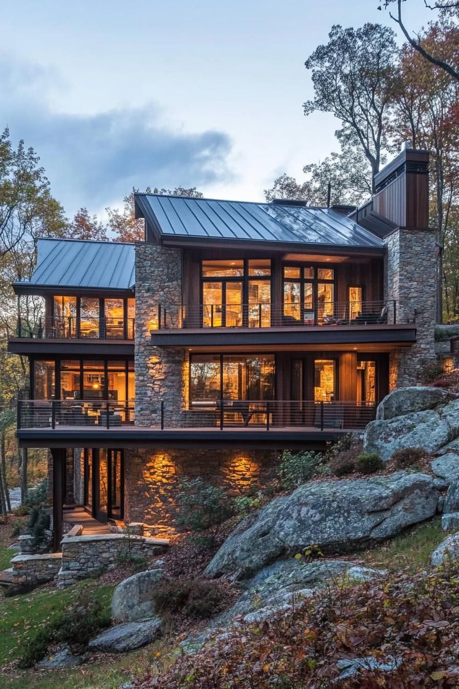 A Peaceful Stone Retreat High in the Sky