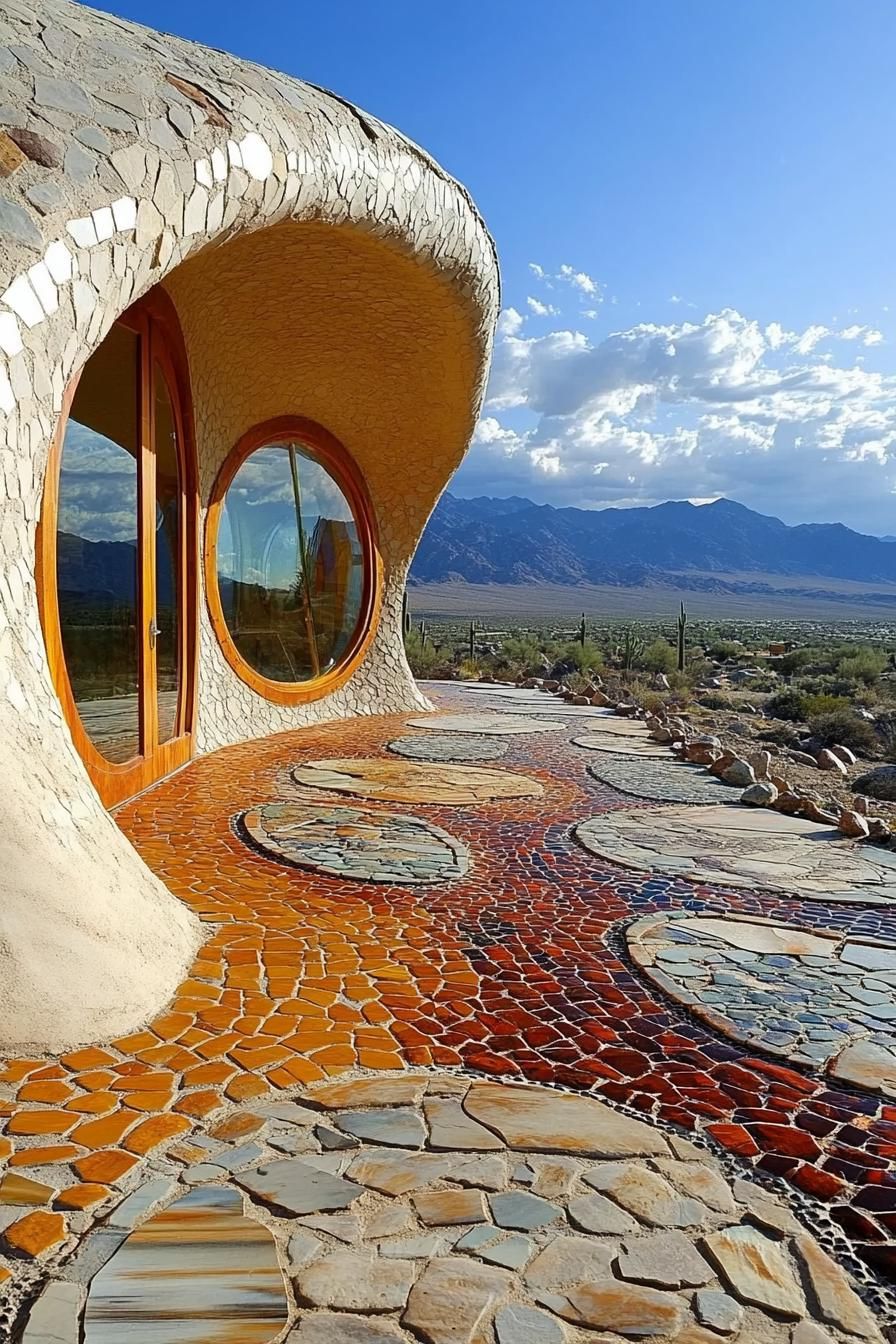 Curvy Desert Eco House Design