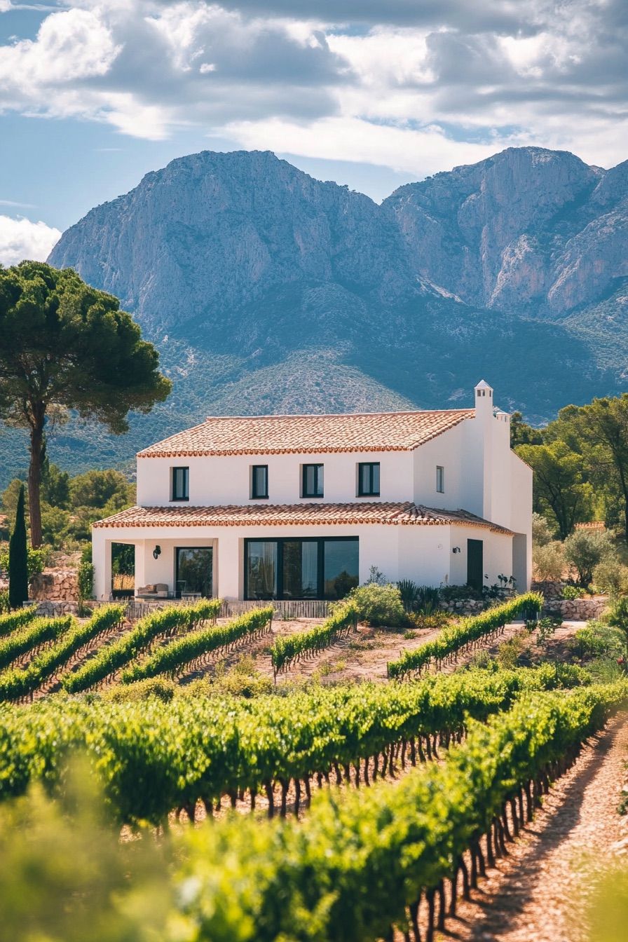 Secluded Vineyard Villa Escape