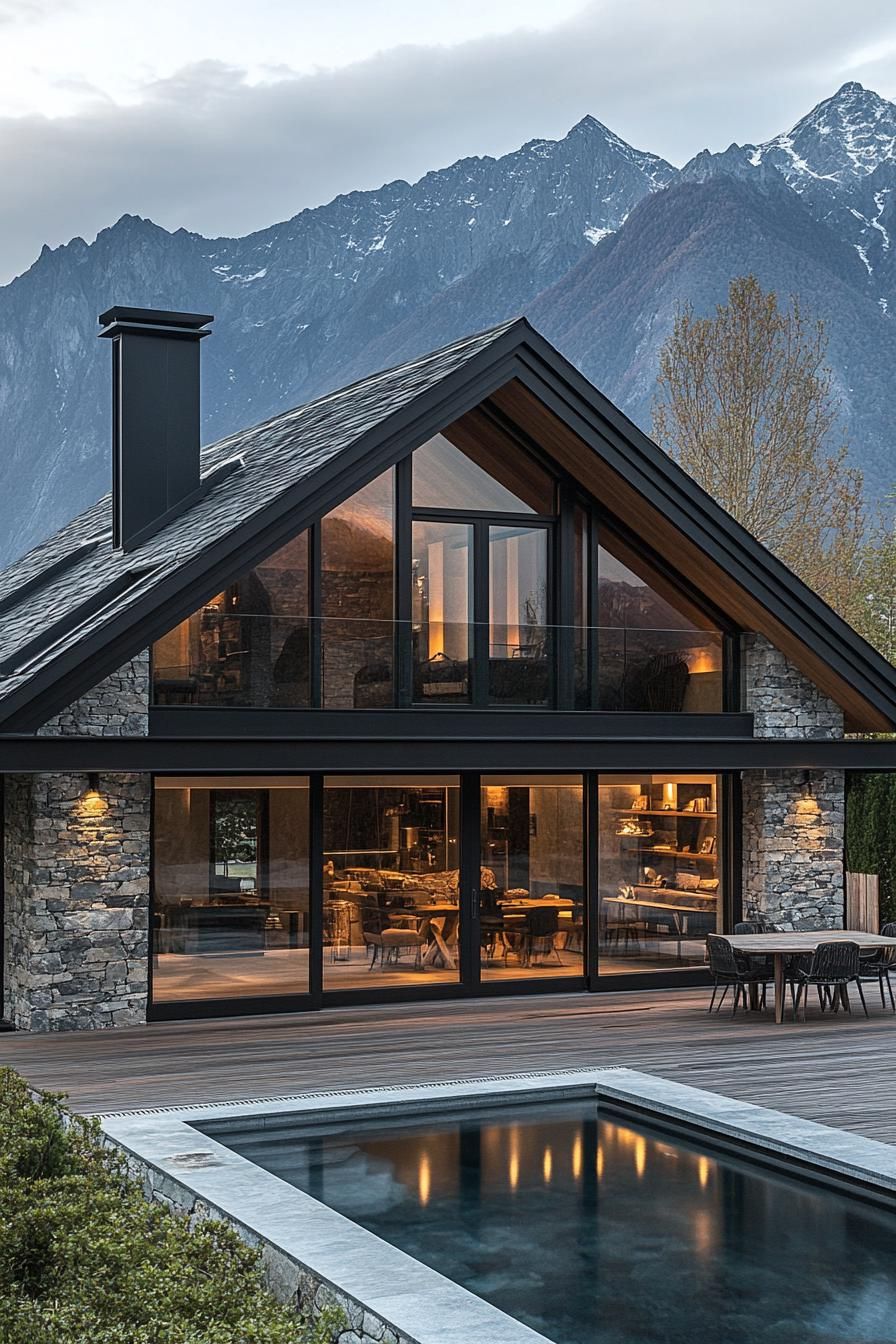A Chalet Tucked Into the Mountains
