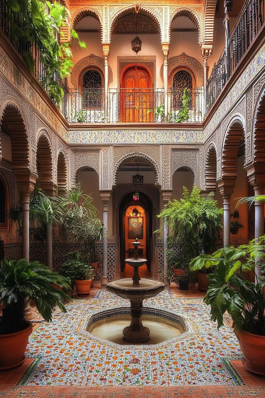 Luxurious and Serene Indoor Courtyard