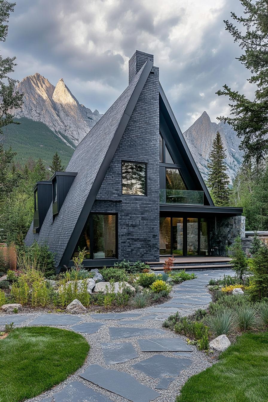 40 Modern Dark Mountain Houses Worth Studying