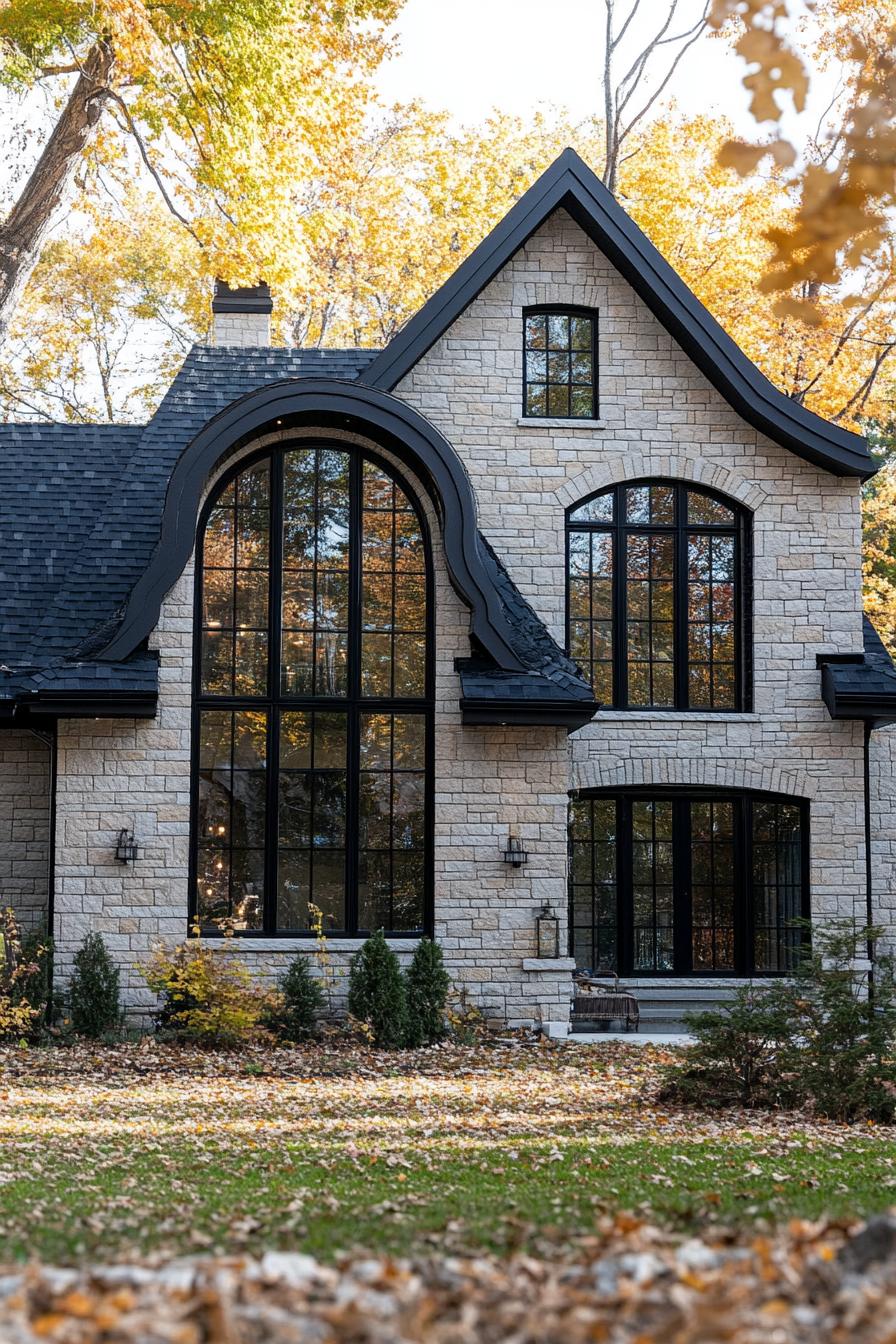 38 Modern Gothic Style Cottages With Striking Curb Appeal