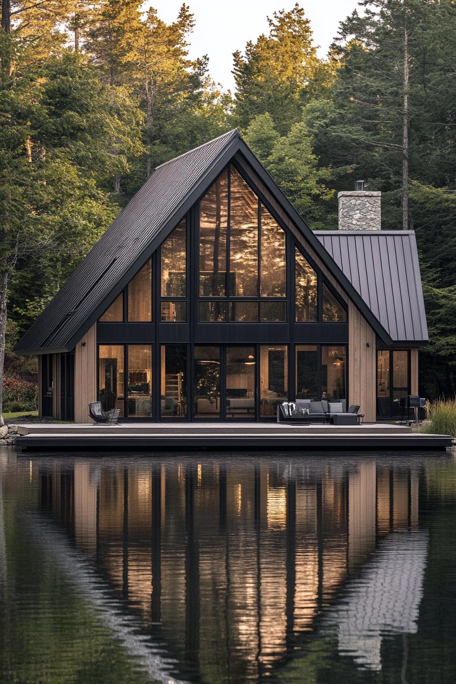 40 Dark A-Frame Houses Worth a Second Look