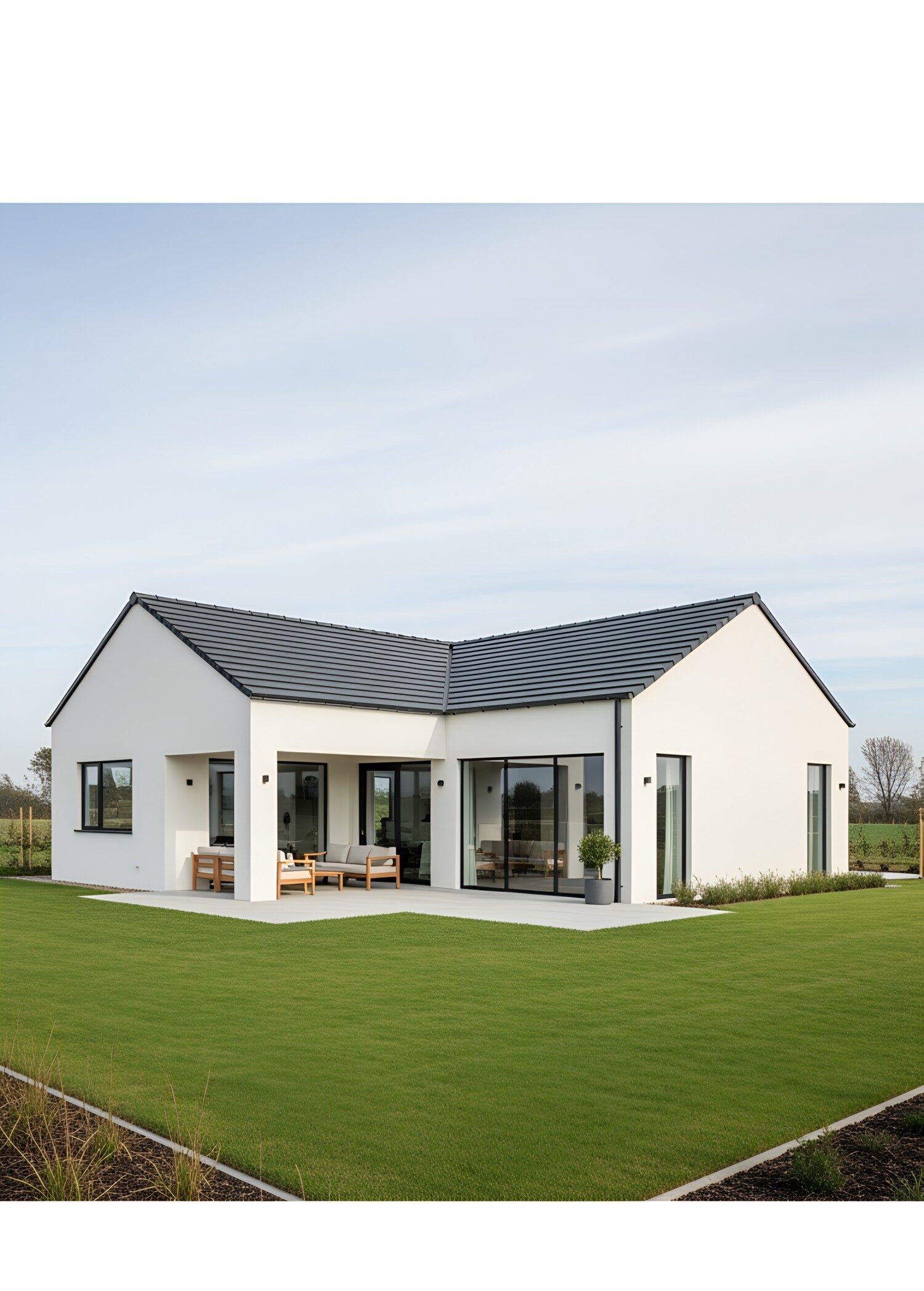 Whimsical White Bungalows for Light-Filled Living