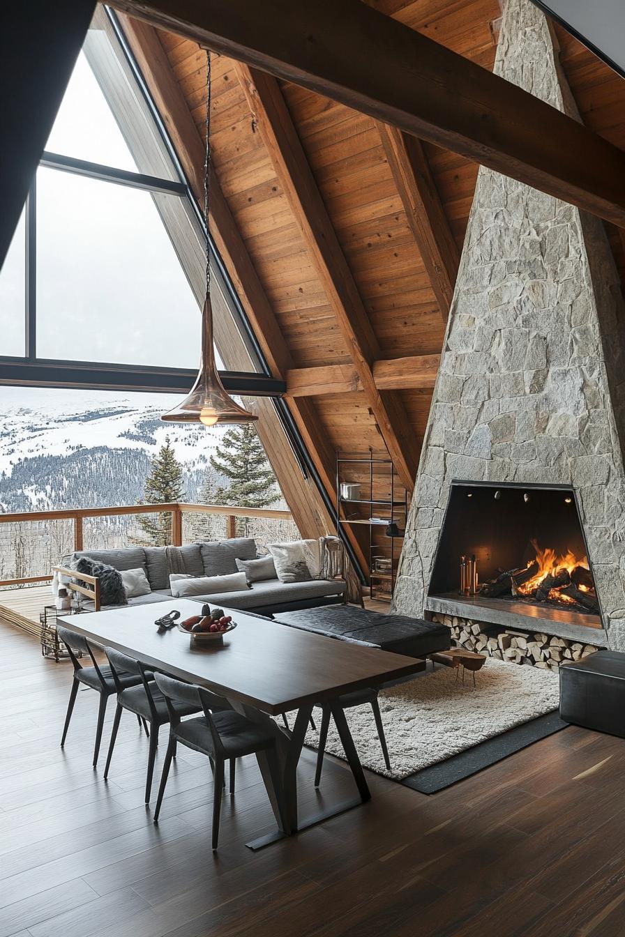 40 Mountain Homes With Stone Fireplaces for Cozy Living