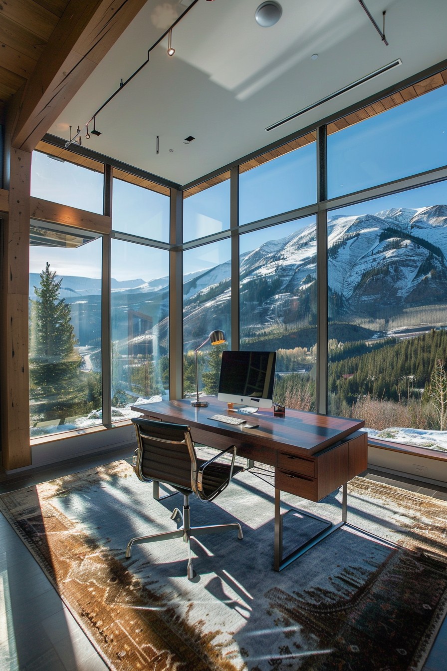 70 Home Offices With Mountain Views Worth Copying