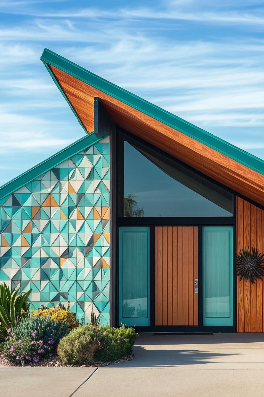 40 Colorful Mid-Century Modern Houses Exterior Ideas