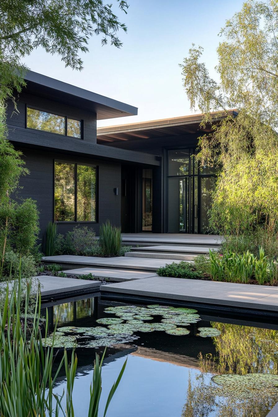 Low Profile, Deep Overhangs, Hidden Gutters