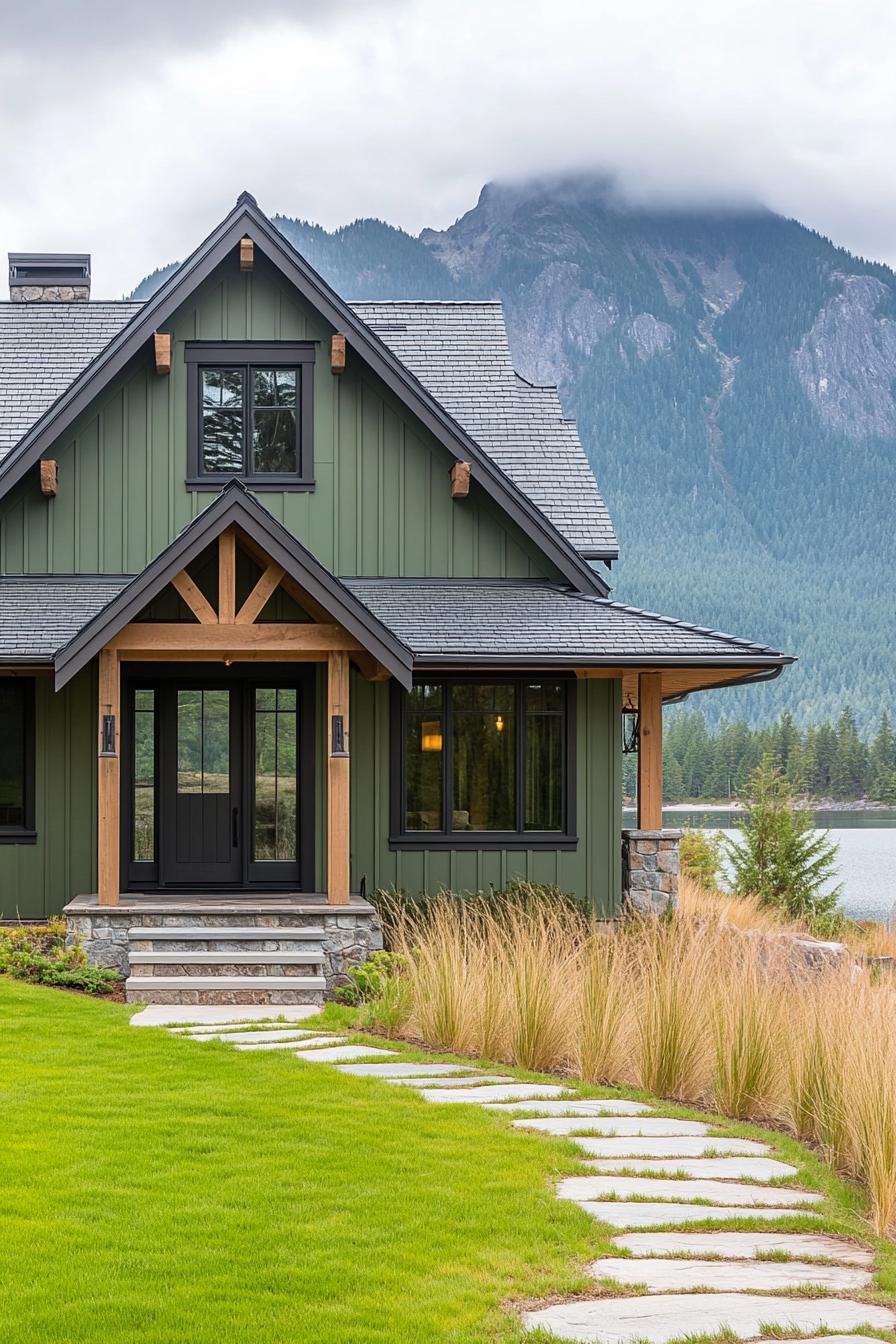 40 Modern Green Color Mountain Houses to Admire