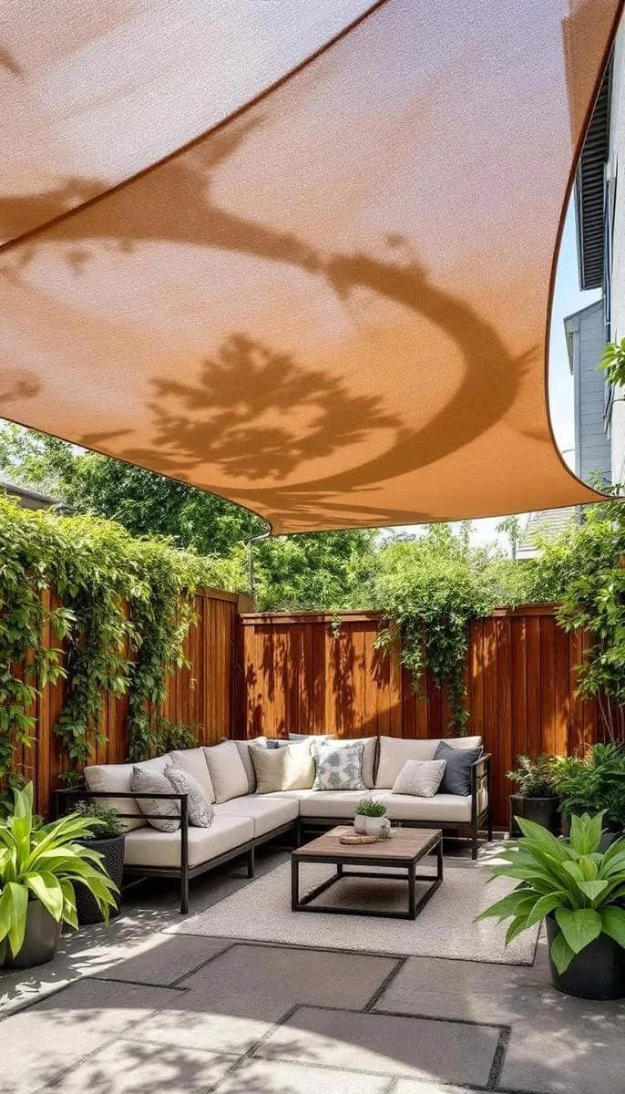 20. Vela de sombra retráctil para sol flexible