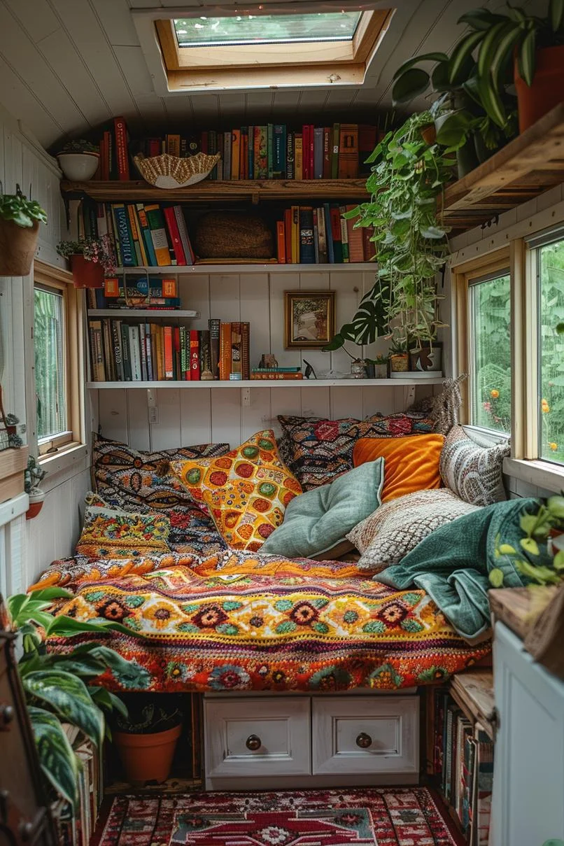 13. Inspiración bohemia para casas diminutas