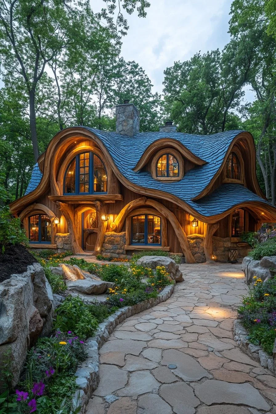 The Wavy Roof Fantasy Cottage