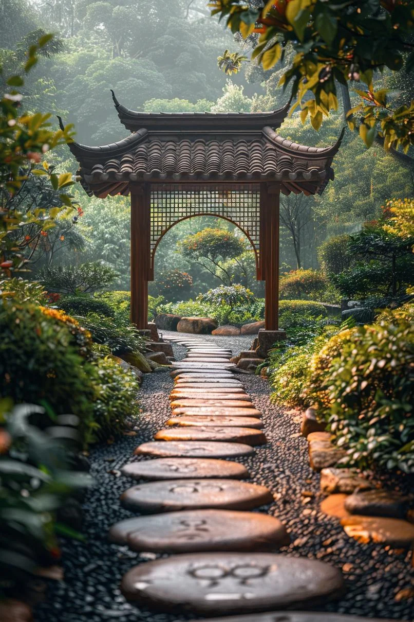 20. Diseño de jardín sagrado para meditar