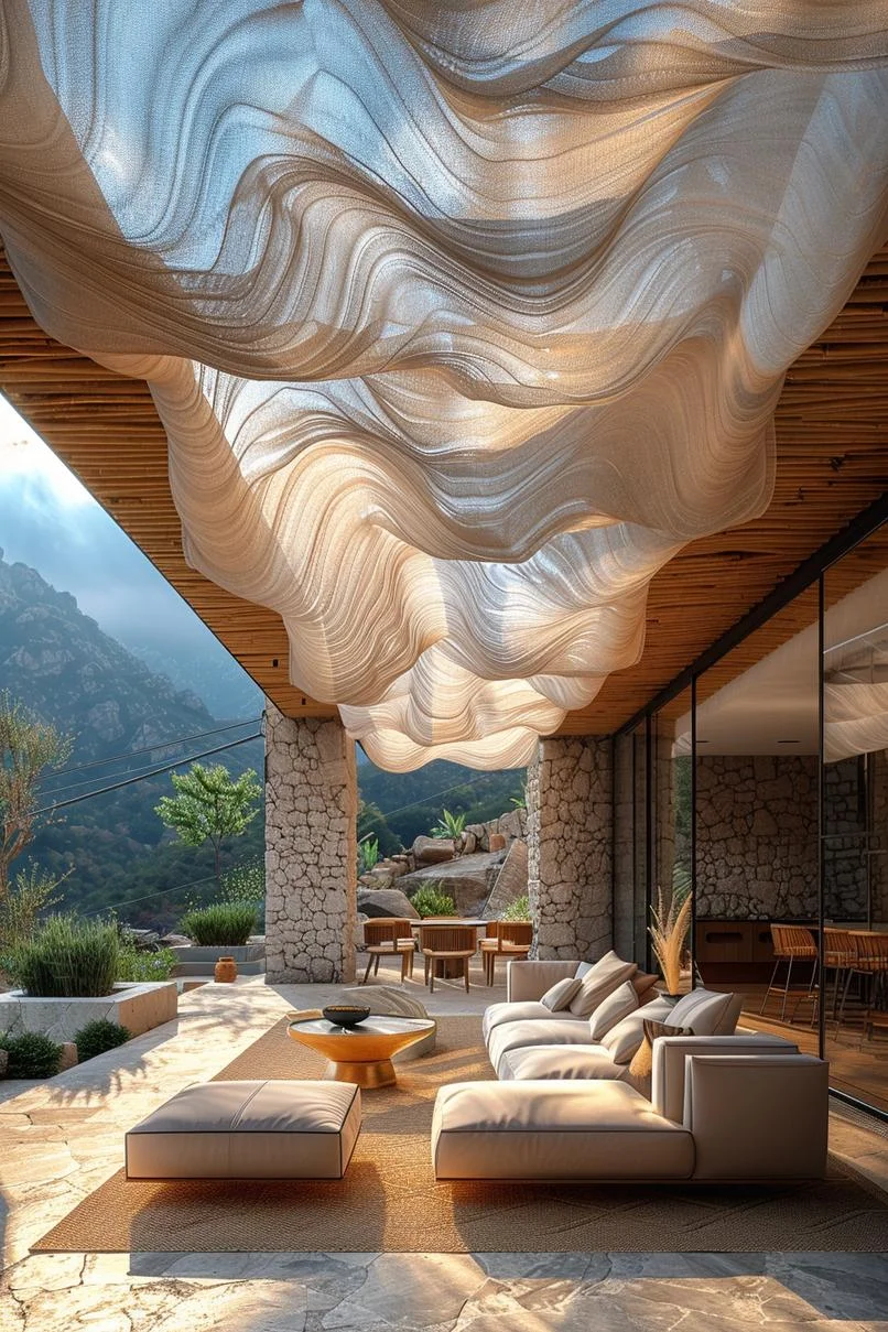 13. Dosel de telas tipo nubes - photo 3