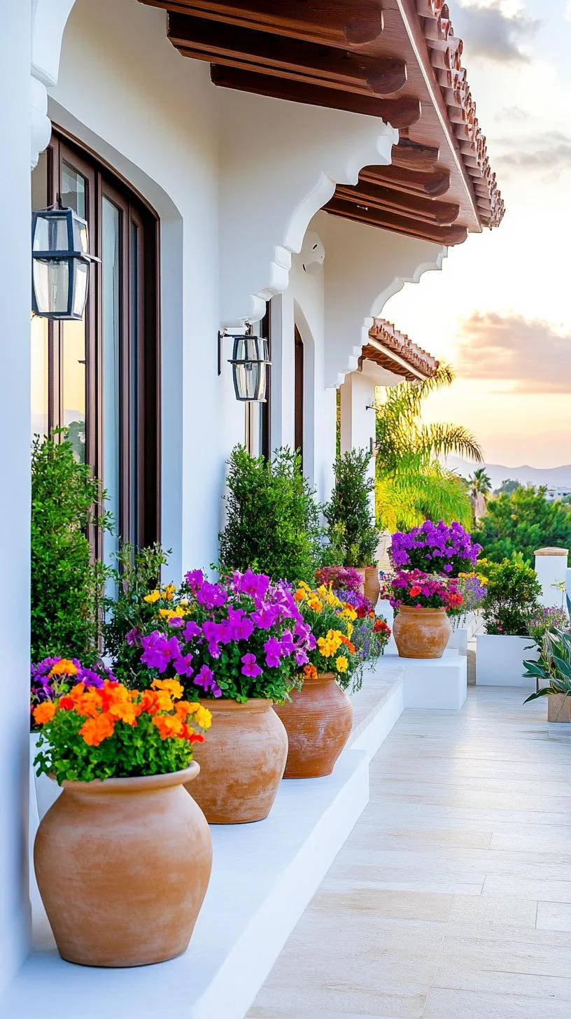 5. Terrazas con vista al atardecer