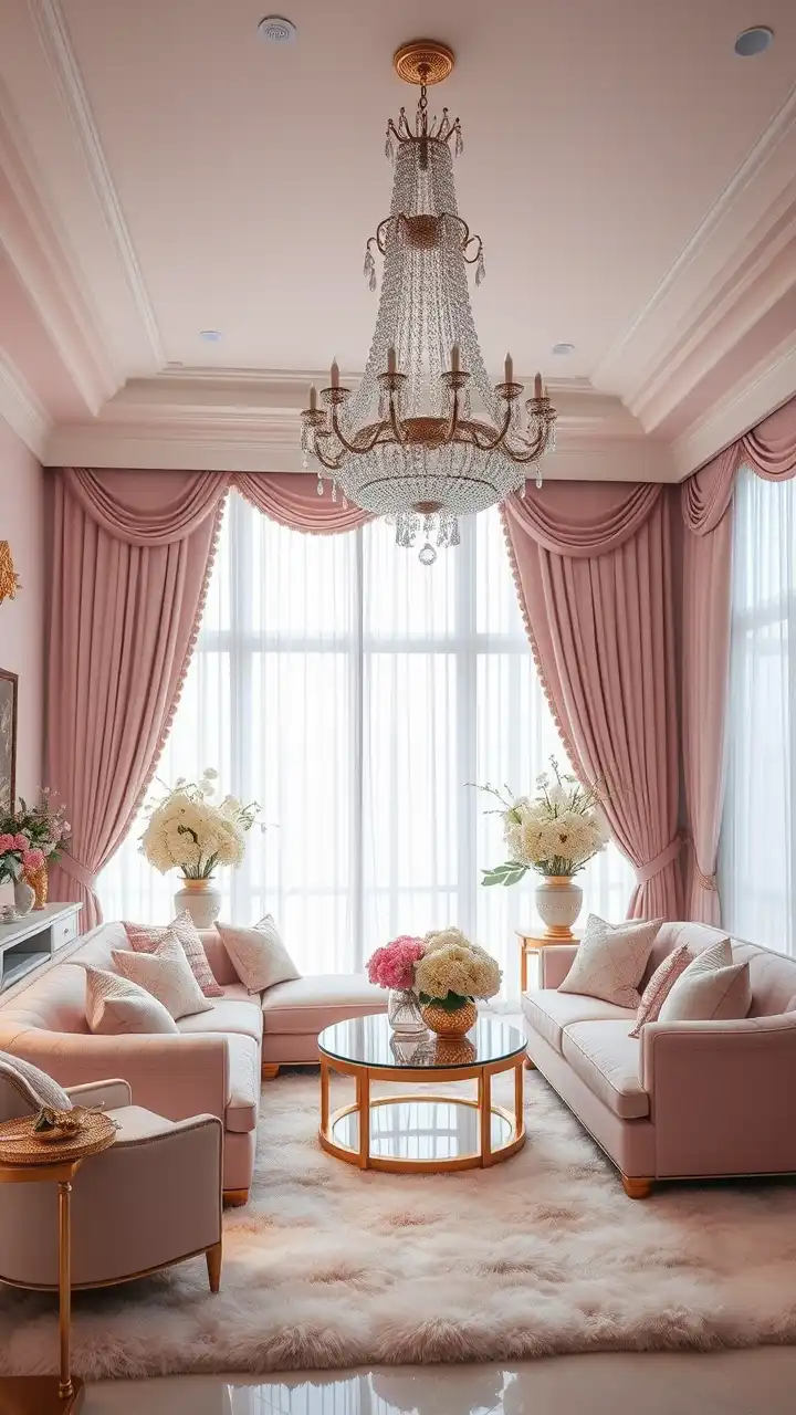 20 Girly Living Room Ideas for A Feminine Charm