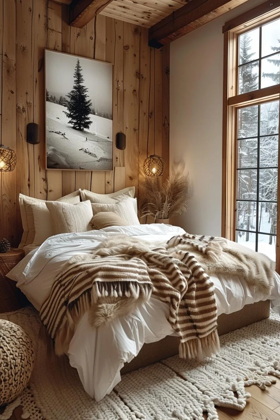 17. Dormitorio de bosque invernal - photo 2