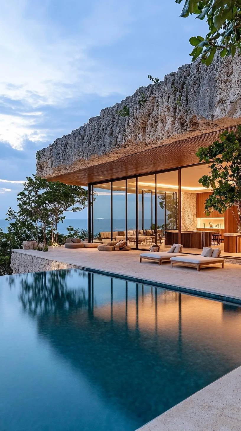 16. Casas modernas al borde del acantilado