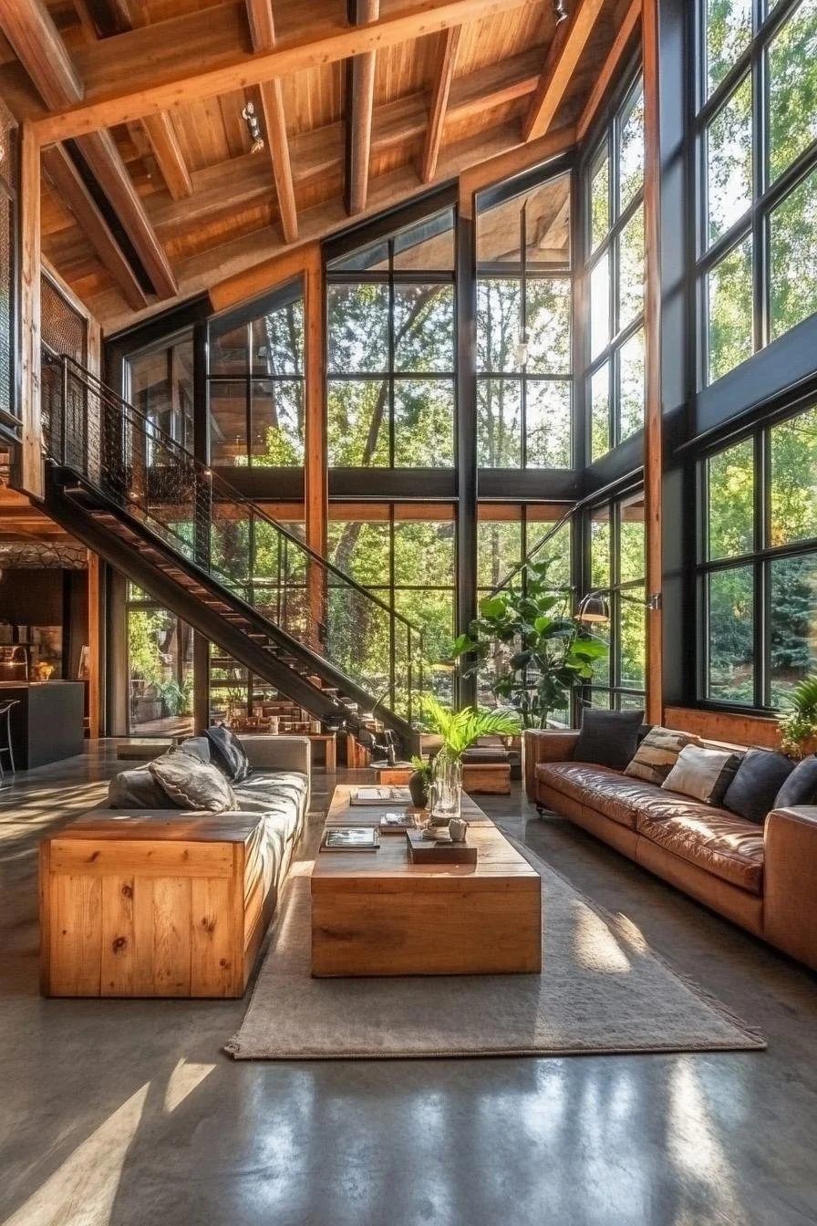 Ventanales a la naturaleza y luz plena
