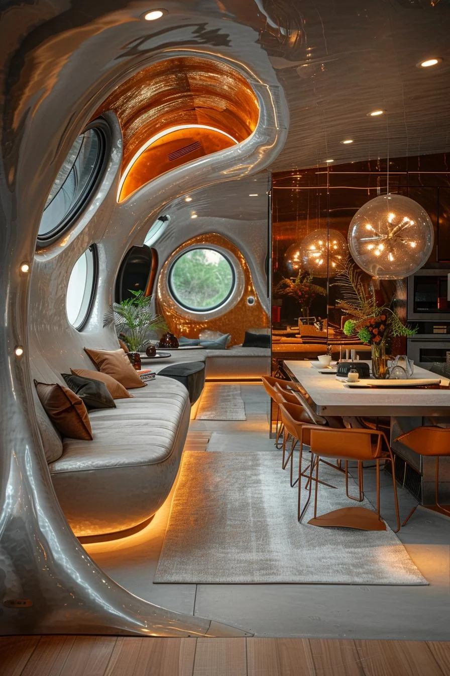 10. Curvas futuristas en mini casas - photo 3