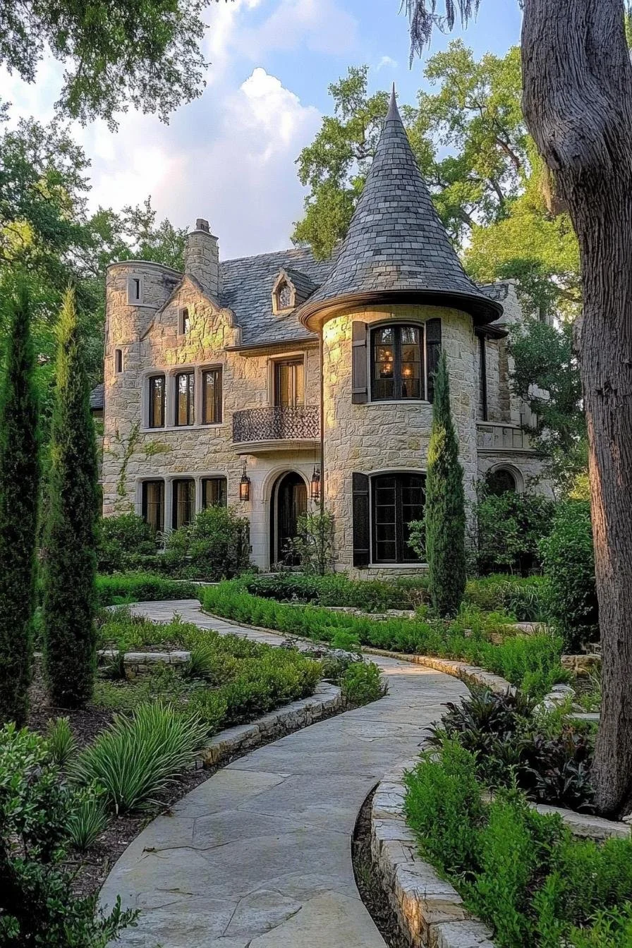 Majestic Turreted Stone Sanctuary