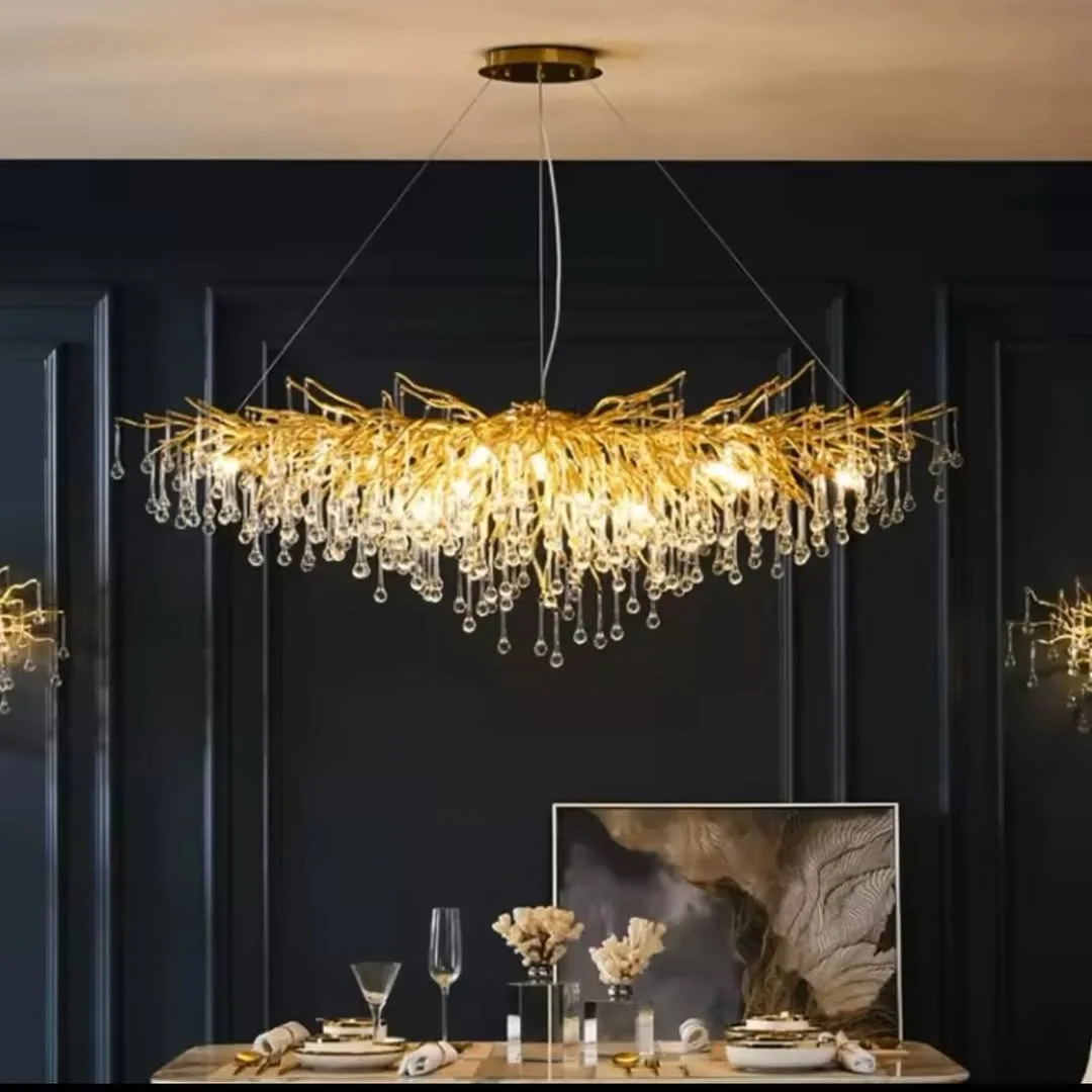 3. Candelabro vintage de cristal