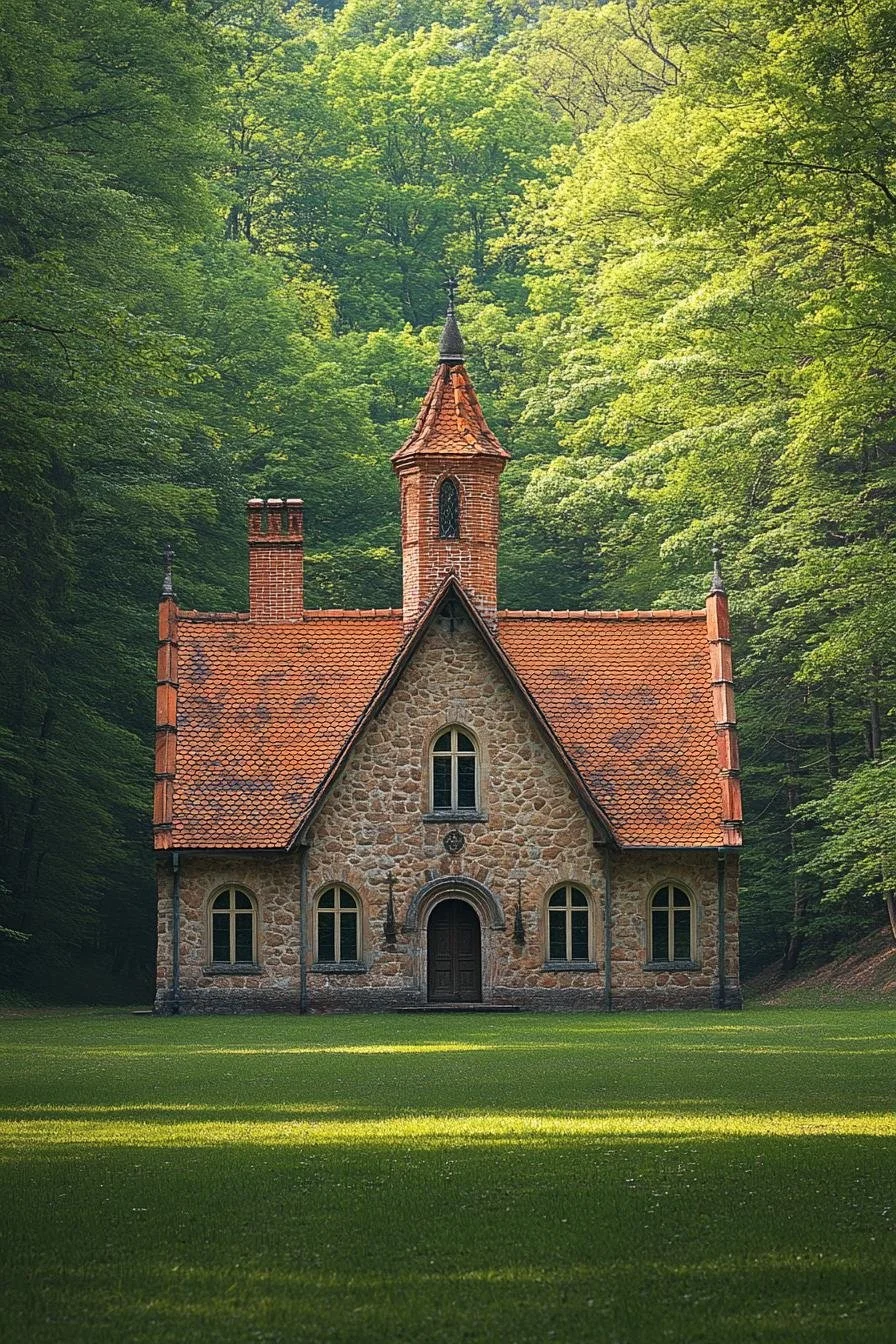 The Rustic Red-Roofed Reverie