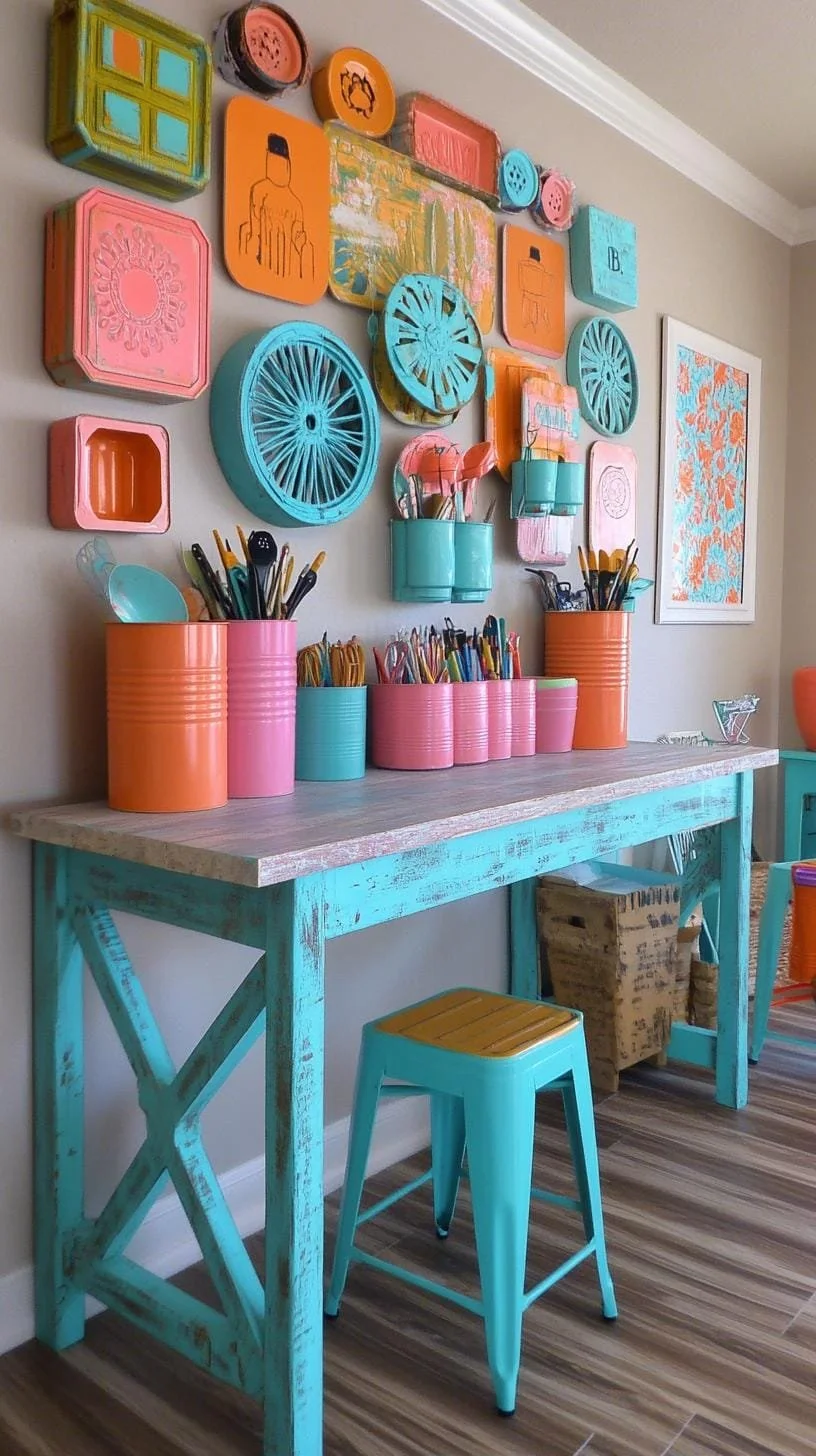 28. Espacio económico con escritorio DIY y huacales - photo 2