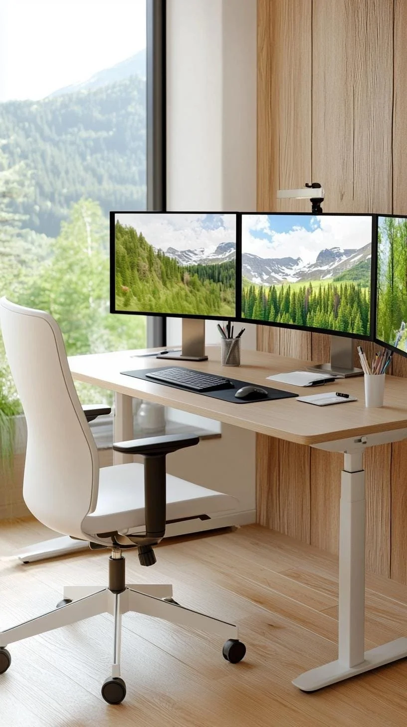 26. Montaje ergonómico con dos monitores y silla ajustable - photo 2