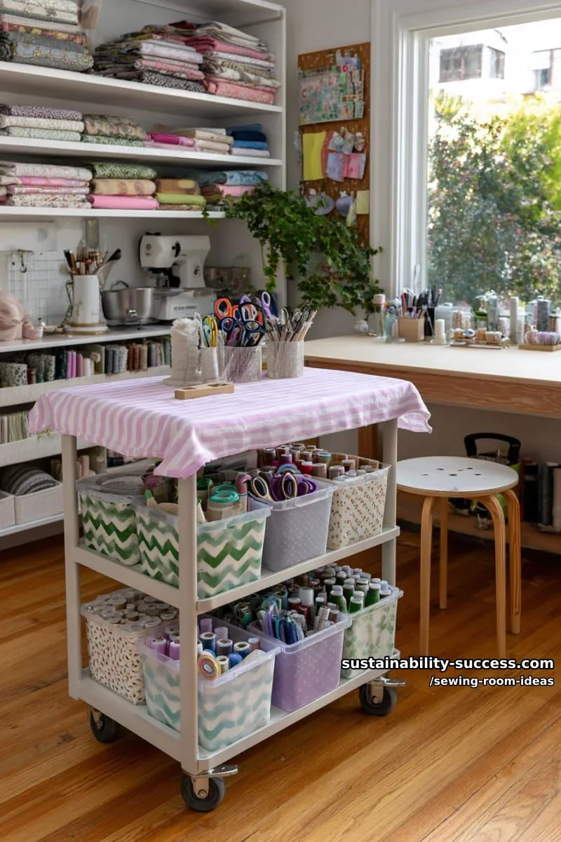 4. Carrito rodante con washi tape pastel - photo 2